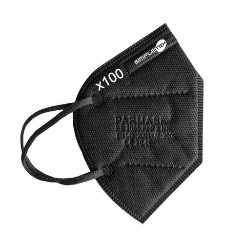 100x mascherine ffp2 - mascherine, nere
